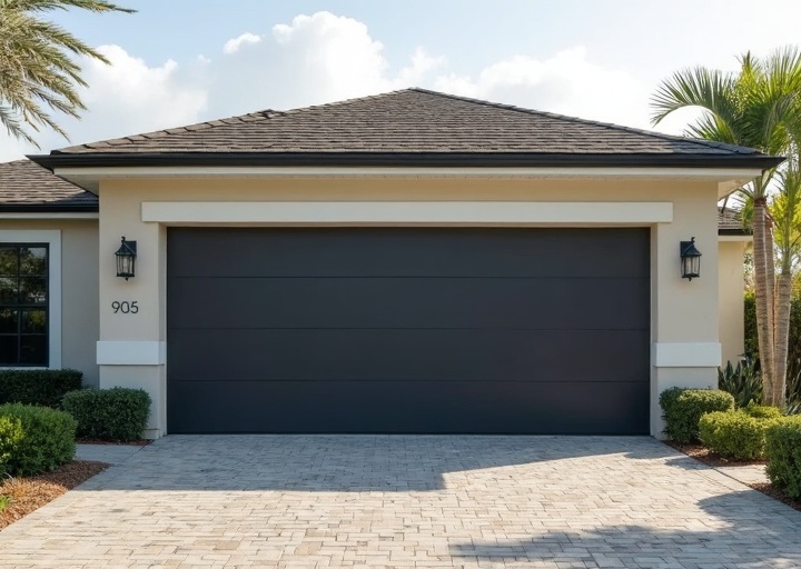 Damaged garage door panel replacement and section installation in Toronto